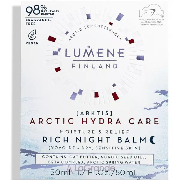 Lumene Arctic Hydra Care Moisture & Relief Rich Night Balm ͳ���� ������� ��� �������