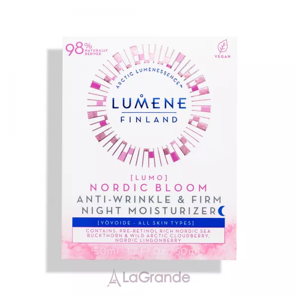 Lumene Lumo Nordic Bloom Anti-wrinkle & Firm Night Moisturizer ������ ���� ��� ���� �� ������