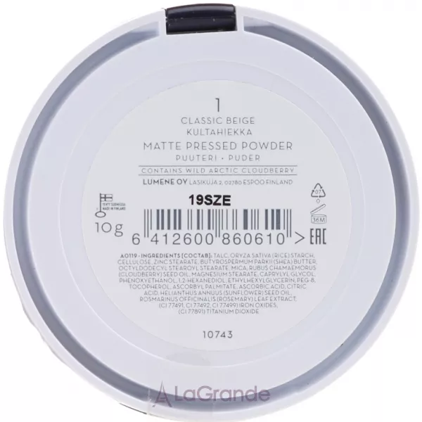 Lumene Matte Pressed Powder ����� ��� ����