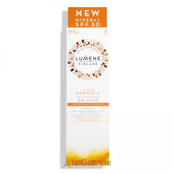 Lumene Nordic-C Valo Brightening Day Fluid Mineral SPF 30 ������ ����� ��� �������, �� ���� ����� � ���������� ��������.