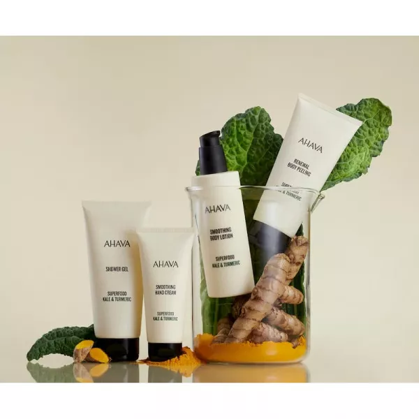 Ahava Superfood Kale & Turmeric Smoothing Body Lotion ���'�������� ������� ��� ���