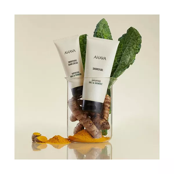 Ahava Superfood Kale & Turmeric Smoothing Hand Cream ������������� ���� ��� ���