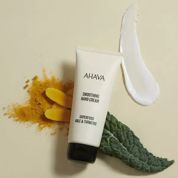 Ahava Superfood Kale & Turmeric Smoothing Hand Cream ������������� ���� ��� ���