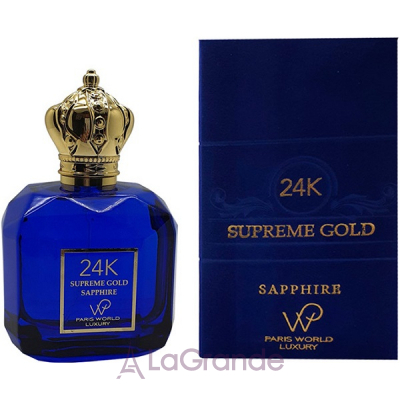 Paris World Luxury 24K Supreme Gold Sapphire  