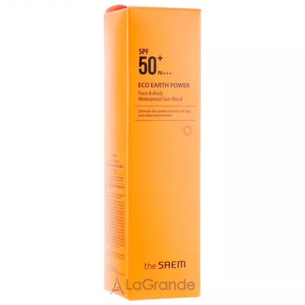 The Saem Eco Earth Power Face & Body Waterproof Sun Block ���� �������������� ��� ���� � ���� SPF 50+