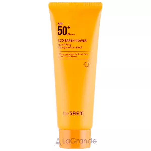 The Saem Eco Earth Power Face & Body Waterproof Sun Block ���� �������������� ��� ���� � ���� SPF 50+