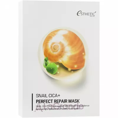 Esthetic House Snail Cica+ Perfect Repair Mask  ,  ,       
