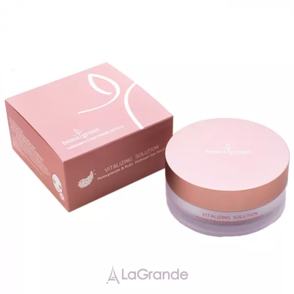 BeauuGreen Vitalizing Solution Pomegranate & Ruby Hydrogel Eye Patch ó�������� ����� � �������� �� �������� ������ (�����)