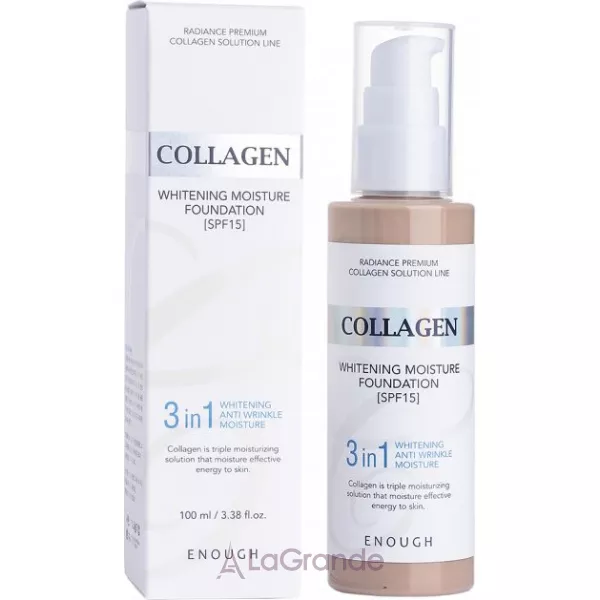 Enough Collagen Whitening Moisture Foundation SPF 15 ��������� ���� 3�1 ��� ����� ���� � ���������