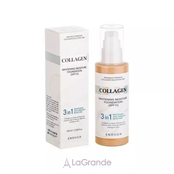 Enough Collagen Whitening Moisture Foundation SPF 15 ��������� ���� 3�1 ��� ����� ���� � ���������