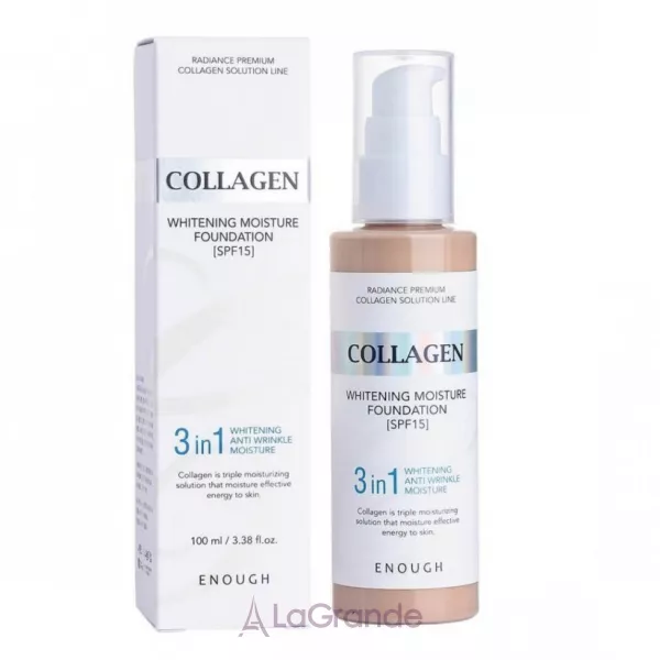 Enough Collagen Whitening Moisture Foundation SPF 15 ��������� ���� 3�1 ��� ����� ���� � ���������
