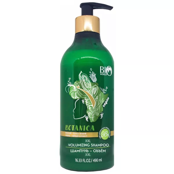 Bio World Botanica Rhubarb Black Sesame XXL Volumizing Shampoo ������� ��� ������� ������+������ ������