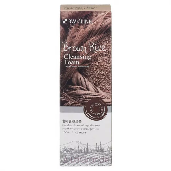 3W Clinic Brown Rice Cleansing Foam ���������� ���� ��� ��������