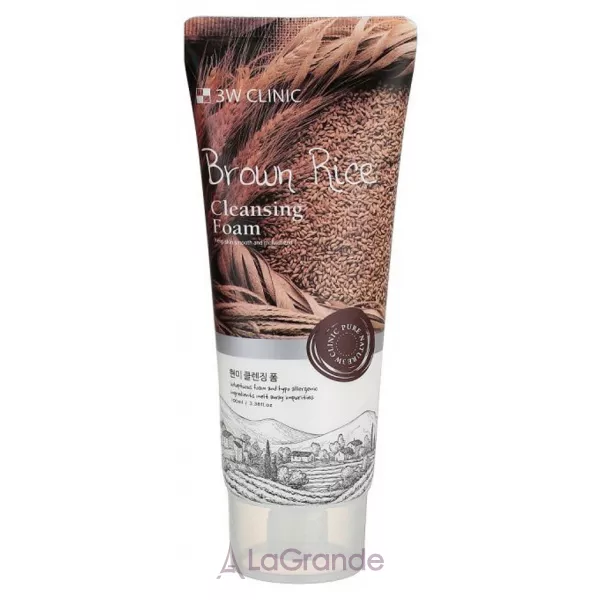 3W Clinic Brown Rice Cleansing Foam ���������� ���� ��� ��������