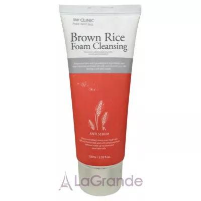 3W Clinic Brown Rice Foam Cleansing ϳ     