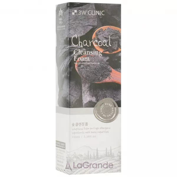 3W Clinic Charcoal Cleansing Foam ������� ��������� ����� ��� ������� ���