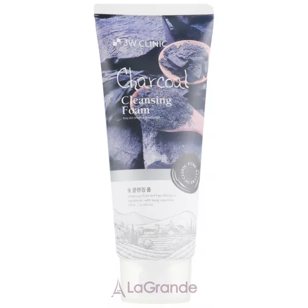 3W Clinic Charcoal Cleansing Foam ������� ��������� ����� ��� ������� ���