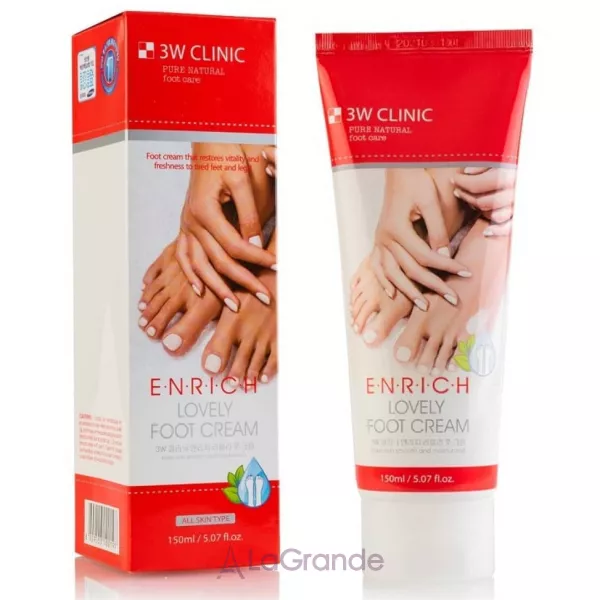 3W Clinic Enrich Lovely Foot Treatment ���� ��� ���, �� ��������, � ����������� ��������