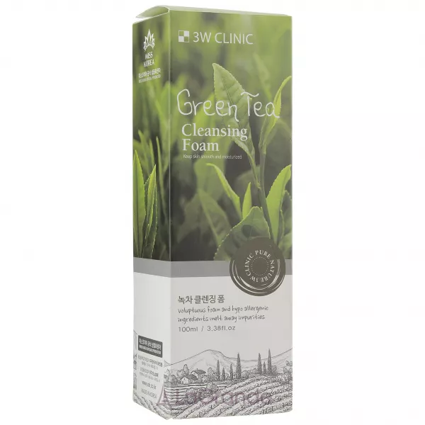3W Clinic Green Tea Cleansing Foam ϳ��� ��� �������� � ���������� �������� ���