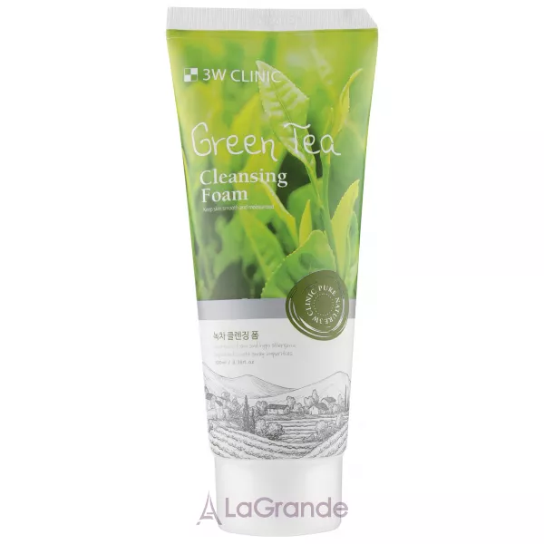 3W Clinic Green Tea Cleansing Foam ϳ��� ��� �������� � ���������� �������� ���