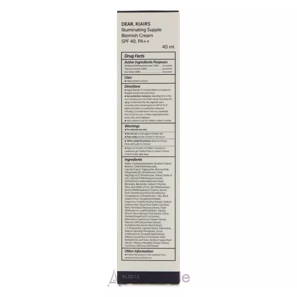 Dear Klairs Illuminating Supple Blemish Cream SPF 40 PA++ ������������������� ��-���� SPF 40