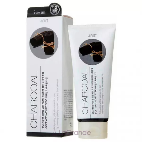 Jigott Premium Facial Charcoal Peeling Gel ������-���� ��� ���� � ������ �����