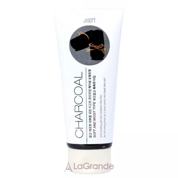 Jigott Premium Facial Charcoal Peeling Gel ������-���� ��� ���� � ������ �����