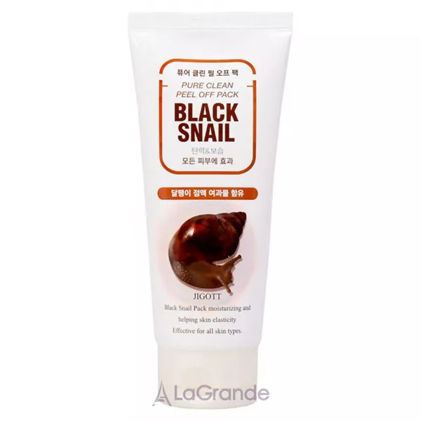 Jigott Black Snail Pure Clean Peel Off Pack ��������� �����-������ � ���������� ����� ������ ������