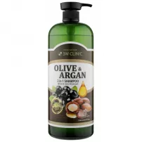 3W Clinic Olive & Argan 2 in 1 Shampoo ������� ��� ������������ ����� � ��������� ������ � ������ �����