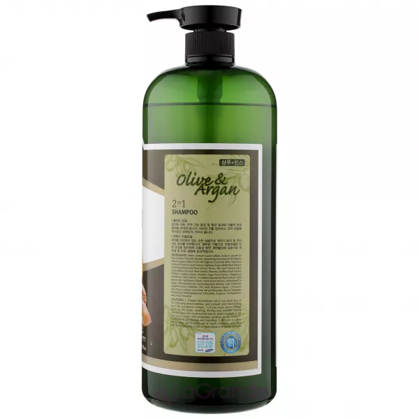 3W Clinic Olive & Argan 2 in 1 Shampoo ������� ��� ������������ ����� � ��������� ������ � ������ �����