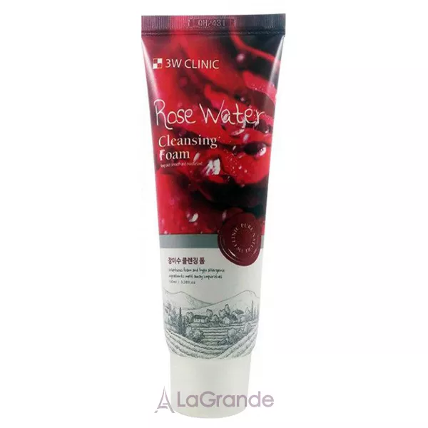 3W Clinic Rose Water Cleansing Foam ��������� ����� ��� ���� � ������� �����