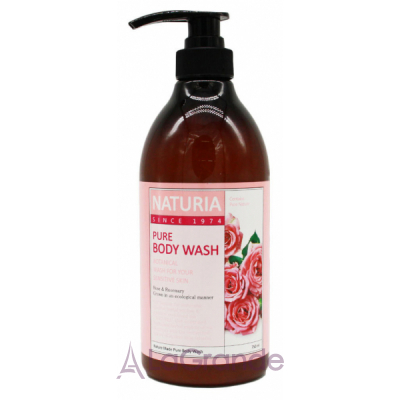 Naturia Pure Body Wash Rose & Rosemary    