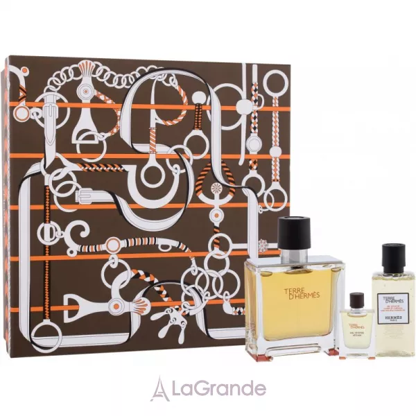 Hermes Terre D`Hermes Parfum ����� (��������������� ���� 75 �� + ��������������� ���� 5 �� + ���� ��� ���� 40 ��)