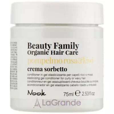 Nook Beauty Family Organic Hair Care Pompelmo Rosa&Kiwi Conditioner -     