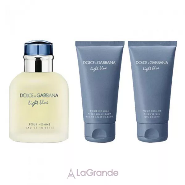 Dolce & Gabbana Light Blue pour Homme ����� (��������� ���� 125 �� + ������� ����� ������ 50 �� + ���� ��� ���� 50 ��)