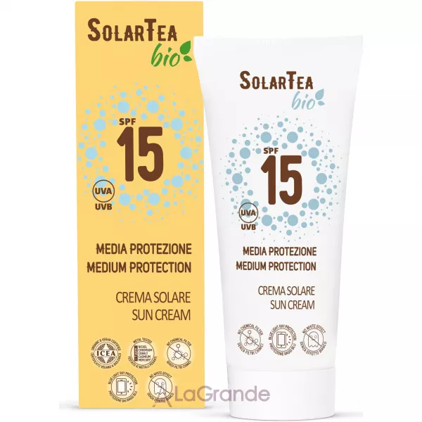 Bema Cosmetici Solar Tea Bio Sun Cream SPF 15 ���� �������������� �� ������� ������� ������ ��� ���� � ����