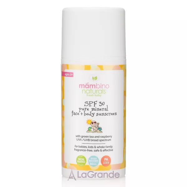 Mambino Organics Infant & Baby Care Children's Natural Mineral Sunscreen SPF 30 ������� ����������� ���������� ������������� ���� SPF 30