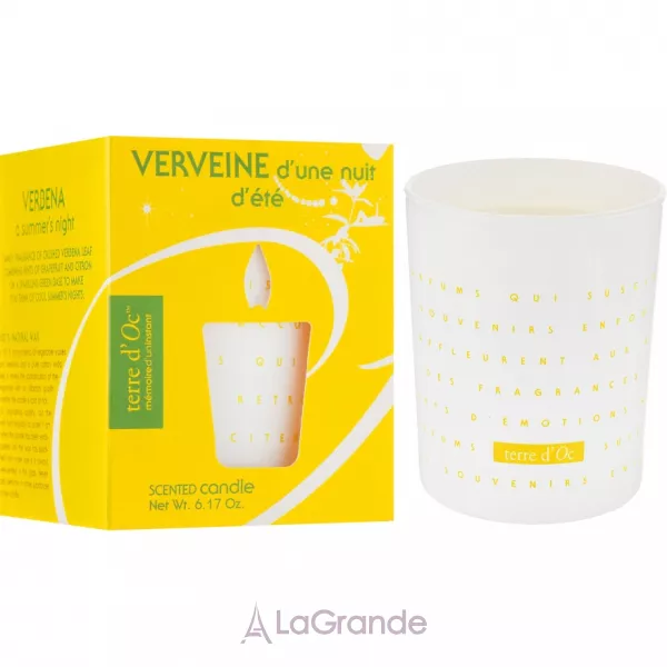Terre d'Oc Perfumed Candles Verbena a Summer's Night ����� ������������� 