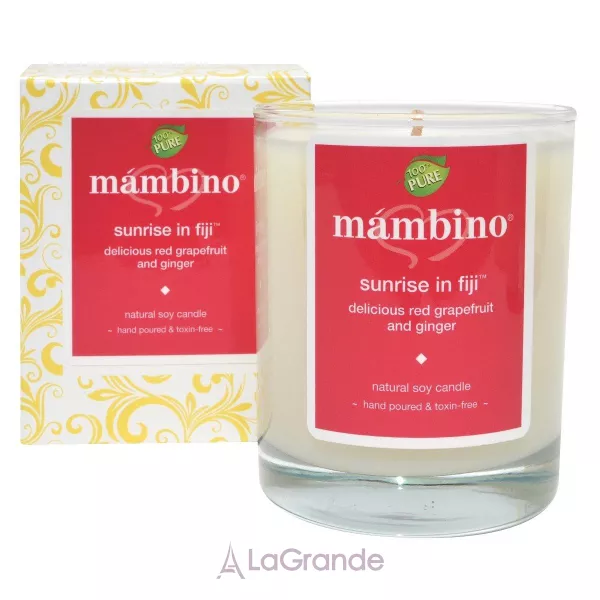 Mambino Organics Natural Soy Candle Sunrise in Fiji ������������ ������ ����� ������� �� �����