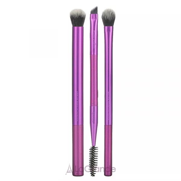 Real Techniques Eye Shade + Blend Brush Set ����� ��� ��������� � ���������� �����, 3 �����