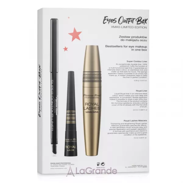 Pierre Rene �hrismas White ����� ��� ������� ����, ����� (mascara/15ml + liner/2.5ml + pencil/0.35g)