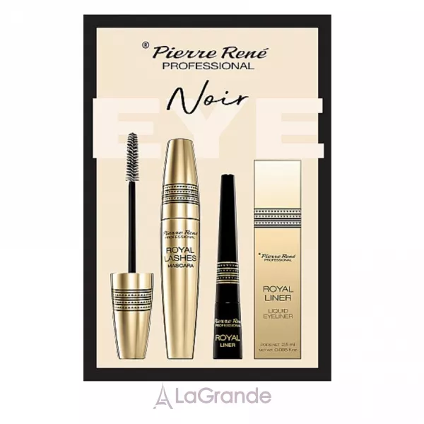 Pierre Rene Royal Noir Set ����� ��� ������� (mascara/15ml + eye/liner/2.5ml)