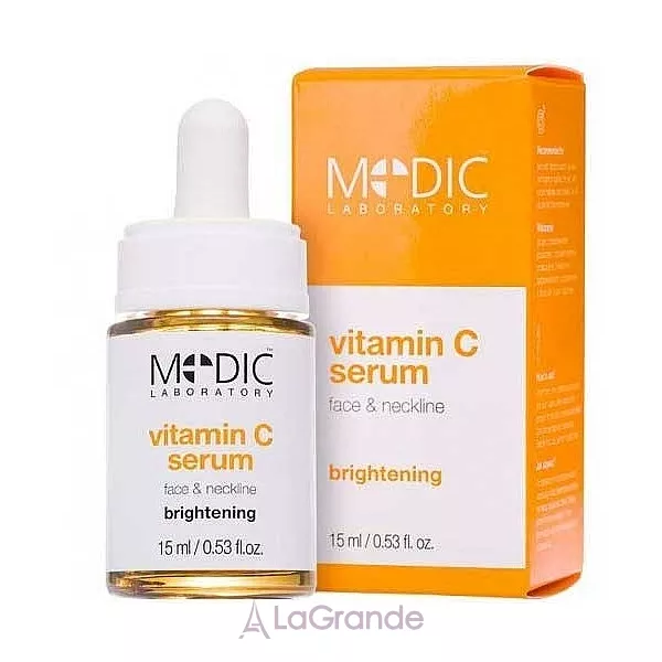 Pierre Rene Medic Laboratorium Vitamin C Brightening Serum for Face and Neck ��������� ��� ���� � ��� � ��������� �