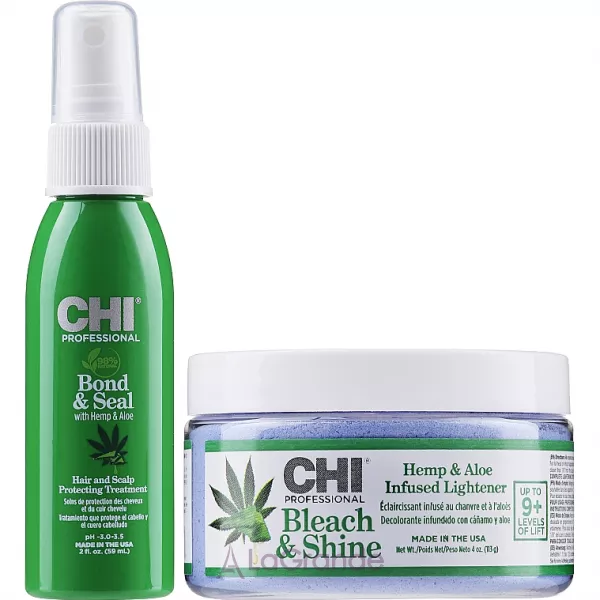 CHI Hemp & Aloe Bond+ Sample Kit ���� ��� ��������� ������� (h/spr/59ml + bl/pw/113g)