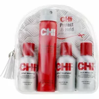 CHI Protect & Hold Travel Kit ���� (sh/59ml + cond/59ml + h/treat/59ml + spray/74g)