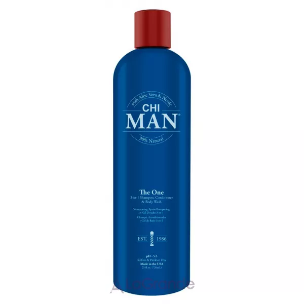 CHI Man The One 3-in-1 Shampoo, Conditioner & Body Wash �������� 3 � 1 �������, ����������� � ���� ��� ����