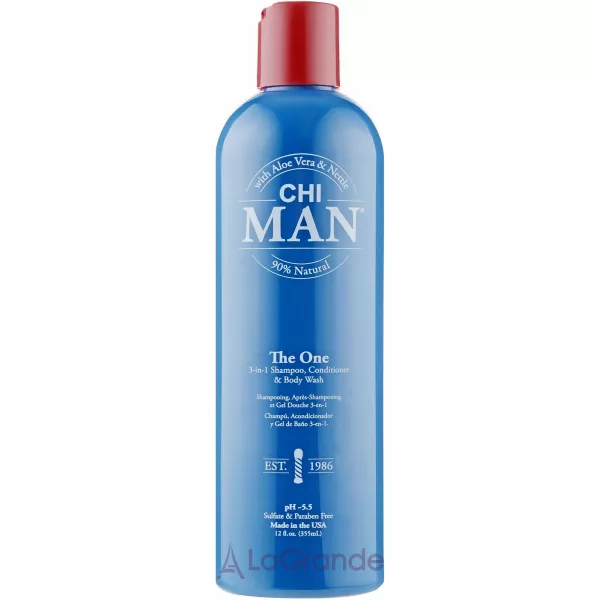 CHI Man The One 3-in-1 Shampoo, Conditioner & Body Wash �������� 3 � 1 �������, ����������� � ���� ��� ����