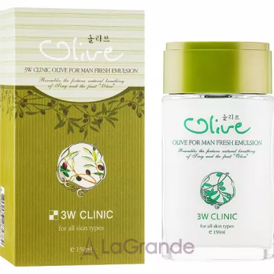 3W Clinic Olive For Man Fresh Emulsion     