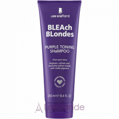Lee Stafford Bleach Blondes Purple Toning Shampoo     