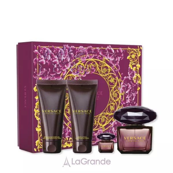 Versace Crystal Noir ���� (�������� ���� 90 �� + �������� ���� 5 �� + ������� ��� ��� 100 �� + ���� ��� ���� 100 ��)